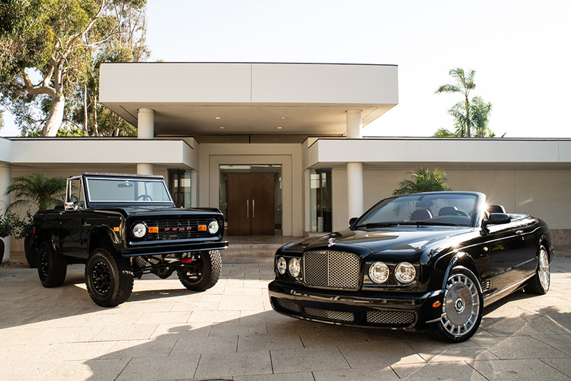 Simon Cowell's Bentley and Bronco at Barrett-Jackson