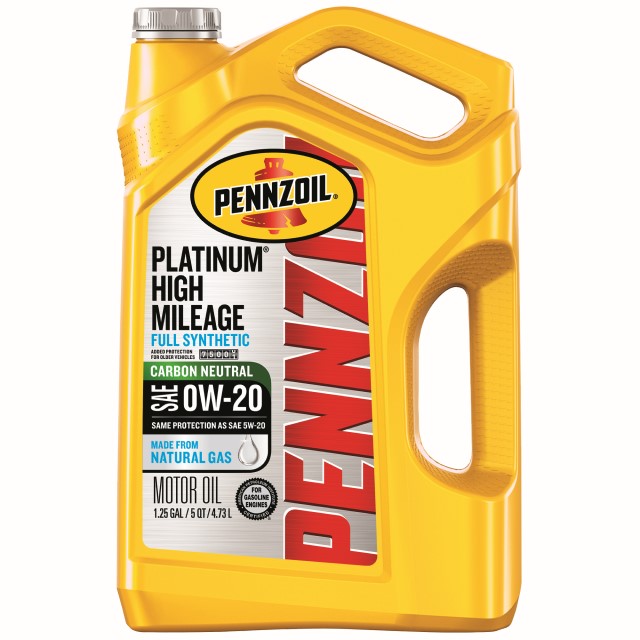 Pennzoil Platinum High Mileage - 0W-20 US - 5QT