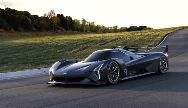 cadillac hypercar at track